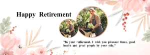 Happy Retirement Facebook Cover Photo template