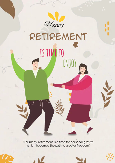Retirement Poster Examples happy Retirement poster Template | PosterMyWall
