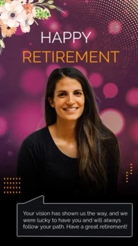 HAPPY RETIREMENT VIDEO TEMPLATE Instagram Story