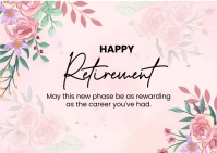 Happy Retirement Wish Ikhadi leposi template