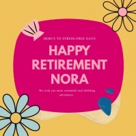 Happy Retirement Wish Instagram Post template
