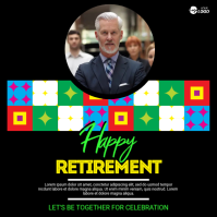 Happy Retirement Wish Post template