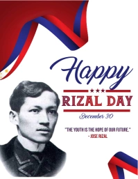 Happy Rizal Day Flyer (US Letter) template