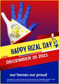 happy Rizal day A4 template