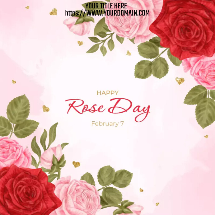 Happy Rose Day (1) Instagram Post template