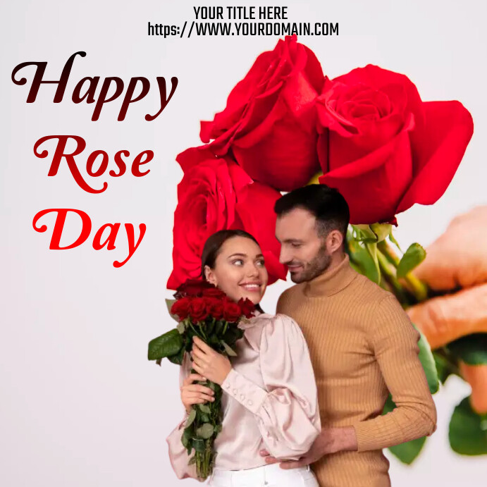 Happy Rose Day (1) Template | PosterMyWall