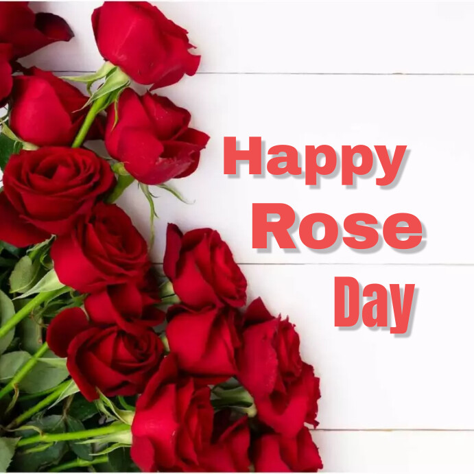 Happy Rose Day Template | PosterMyWall