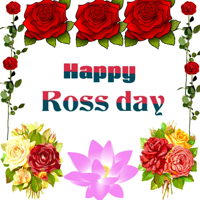 Happy Ross day Instagram post template