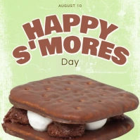 Happy S'mores Day Free Image Instagram Post template
