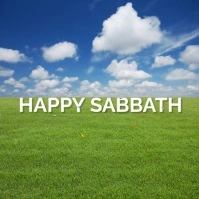 Happy Sabbath Instagram Post template
