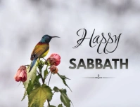 Happy sabbath wishes Рекламная листовка (US Letter) template