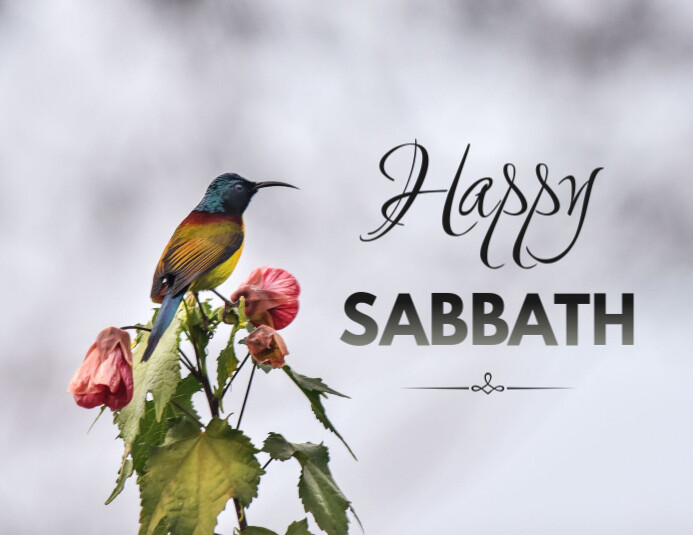 Sabbath Lettering Copy of Happy sabbath wishes | PosterMyWall