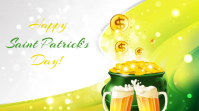 Happy Saint Patrick's Day Flyer Ekran reklamowy (16:9) template