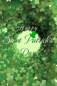 Happy Saint Patrick's Day Video Poster Póster template