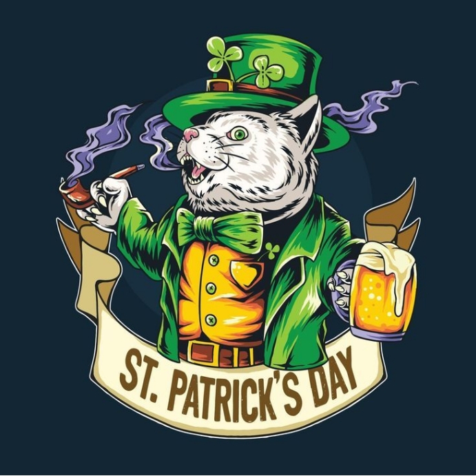 Happy Saint Patrick s Day templates design Publicação no Instagram