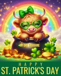 Happy Saint patricks day Instagram Portrait template