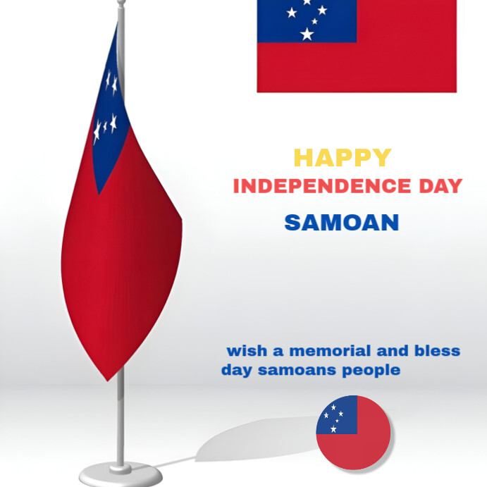 Samoa Day Happy samoa independence day Template | PosterMyWall