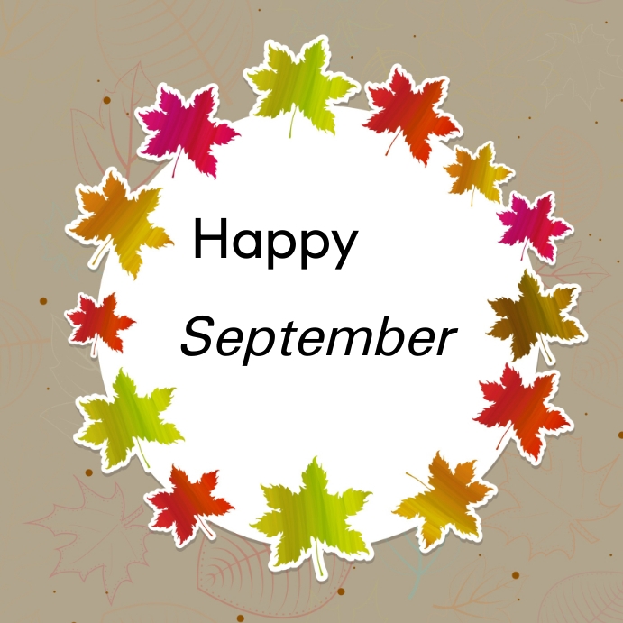 Plantilla de Happy September template | PosterMyWall