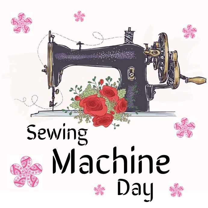 Happy Sewing machine day Instagram post Template | PosterMyWall