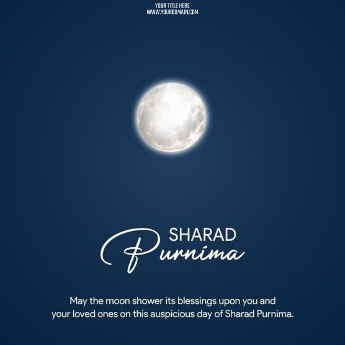 Happy Sharad Purnima Template | PosterMyWall