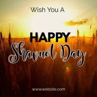 HAPPY SHAVUOT DAY โพสต์บน Instagram template