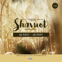 Happy Shavuot Square (1:1) template