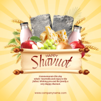 Happy Shavuot Post Template
