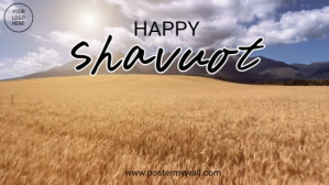 happy shavuot video YouTube Thumbnail template