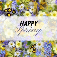 Happy Spring Break Post HAPPY SPRING 5 Template | PosterMyWall