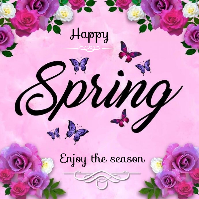Spring Header 2023 Happy spring 2023 Template | PosterMyWall