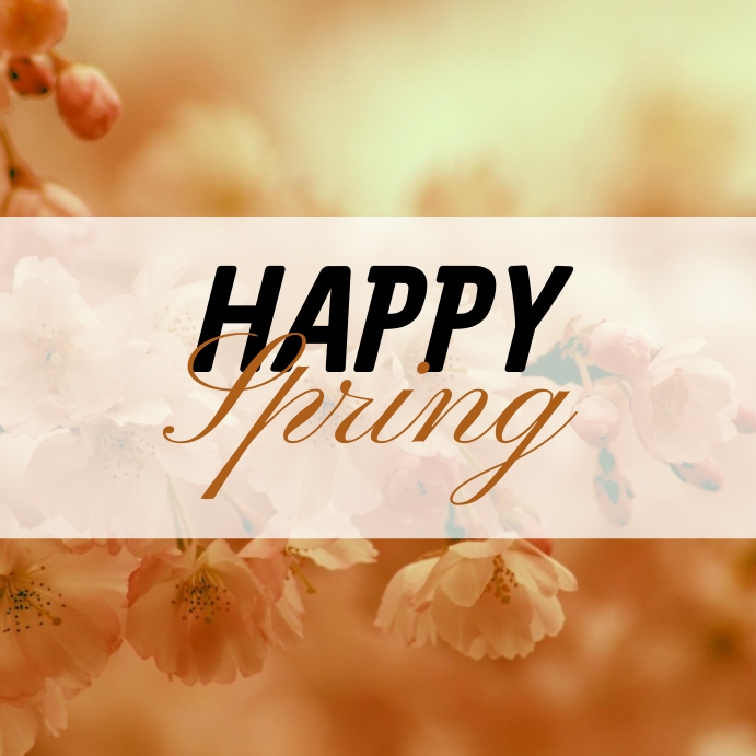 HAPPY SPRING 25 Сообщение Instagram template