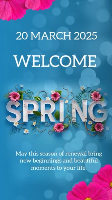 happy spring announcement online design template Indaba yaku-Instagram