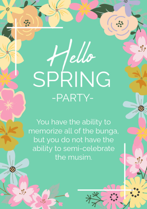 Modèle Happy spring break celebration | PosterMyWall