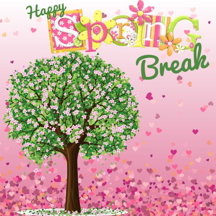 Happy spring break template | PosterMyWall