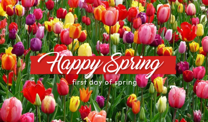 Modèle Happy Spring Card Templates | PosterMyWall