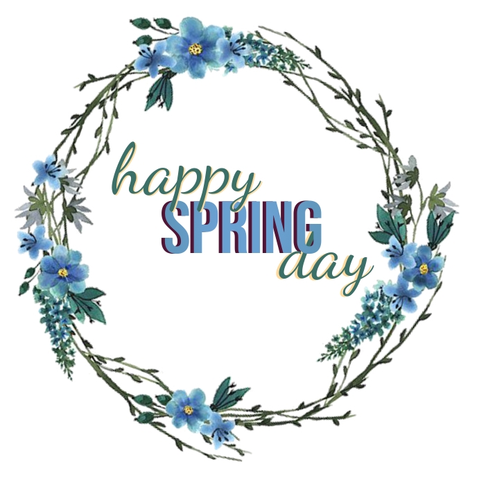 HAPPY SPRING DAY CARD AD TEMPLATE | PosterMyWall