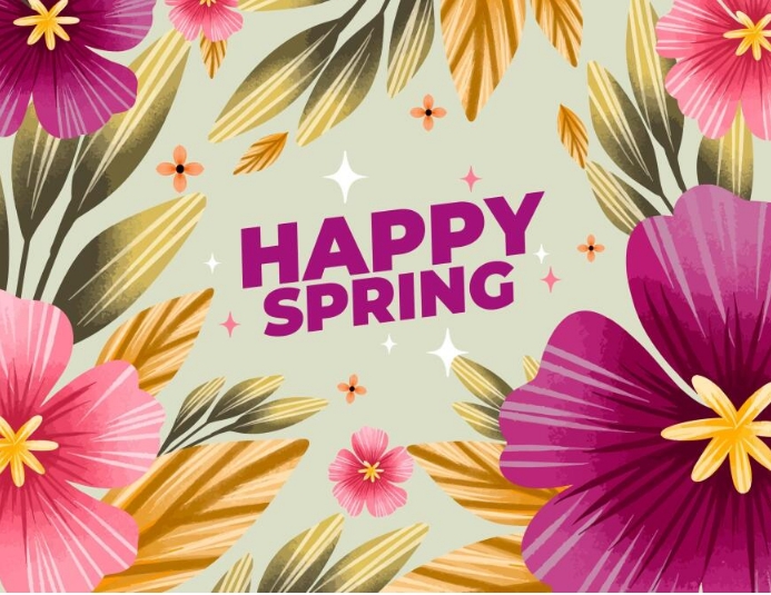 Design Spring Day HAPPY SPRING DAY CARD AD TEMPLATE | PosterMyWall
