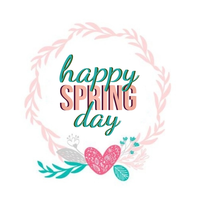 HAPPY SPRING DAY CARD AD TEMPLATE | PosterMyWall