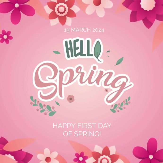HAPPY SPRING DAY CARD AD TEMPLATE | PosterMyWall