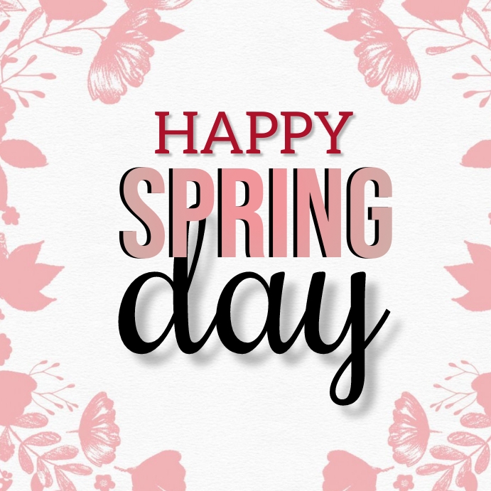 HAPPY SPRING DAY CARD AD TEMPLATE | PosterMyWall