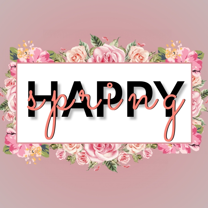 HAPPY SPRING DAY CARD AD TEMPLATE | PosterMyWall