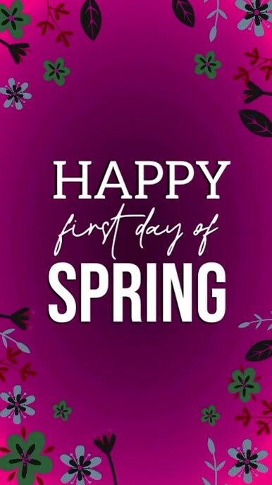 Happy Spring Day Employees Copy of HAPPY SPRING DAY CARD AD TEMPLATE | PosterMyWall