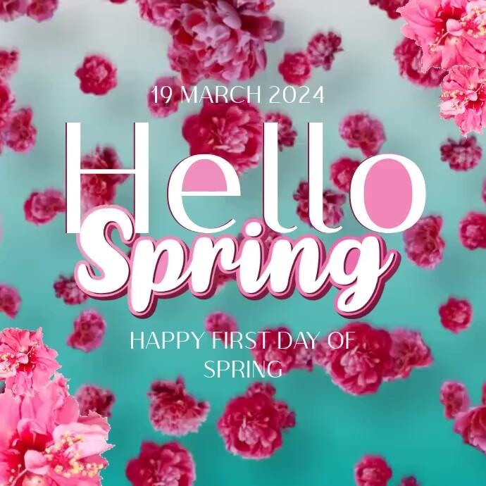 HAPPY SPRING day WISHES BANNER Template | PosterMyWall