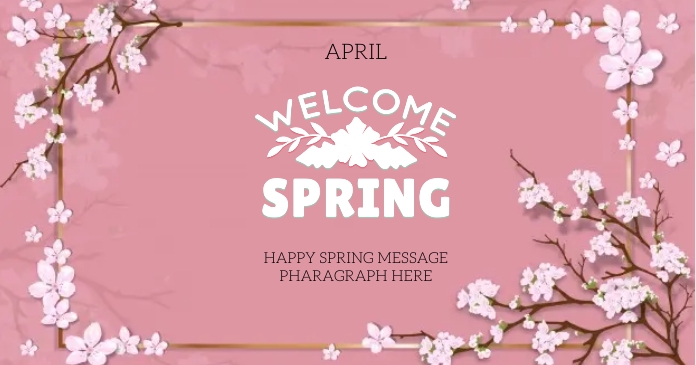 Happy Spring Day Work Message happy SPRING day wishes design template | PosterMyWall