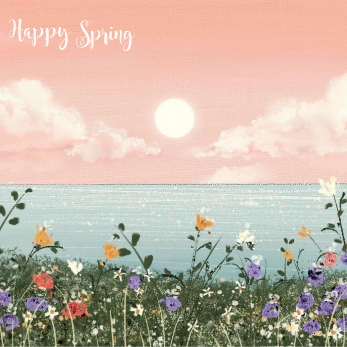happy spring Template | PosterMyWall