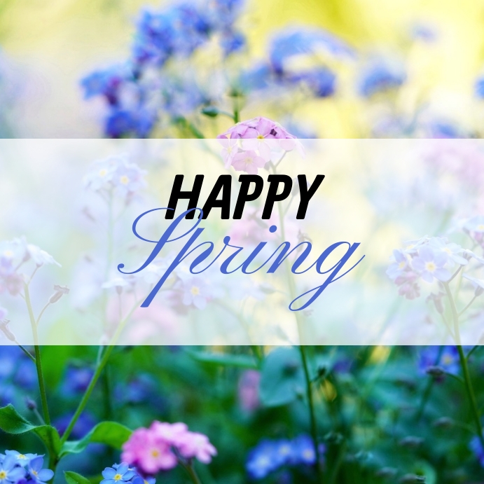 happy spring Template | PosterMyWall