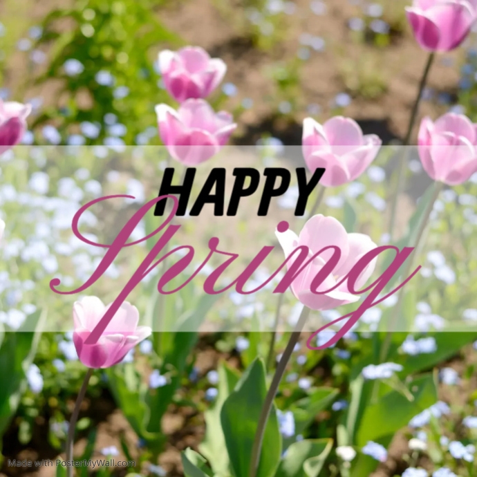 happy spring Template | PosterMyWall