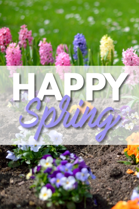 HAPPY SPRING Template | PosterMyWall