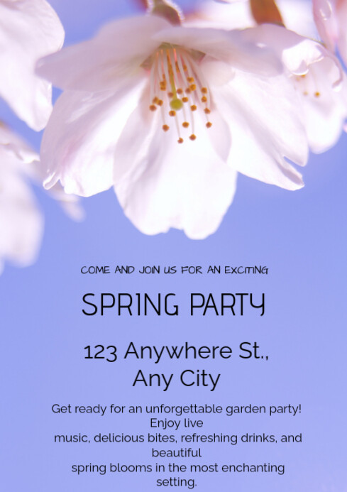 Happy spring party Template | PosterMyWall