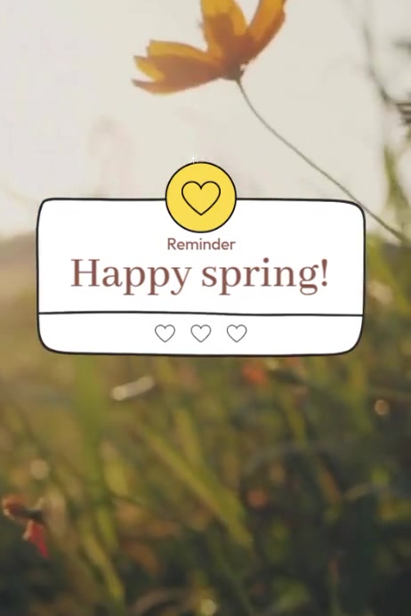 Happy Spring Poster Template | PosterMyWall